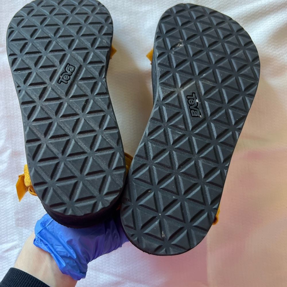 Teva Yellow Platform Sandals - Picture 9 of 11